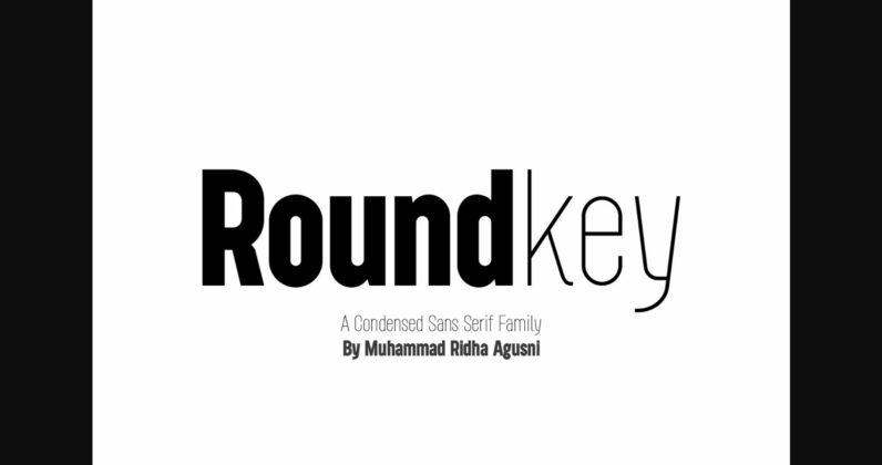 Roundkey Font Poster 3