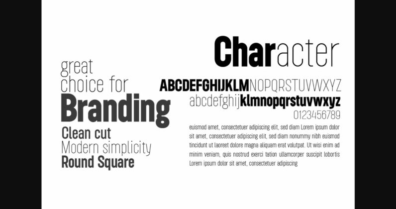 Roundkey Font Poster 2