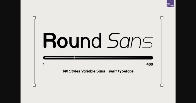 Roundsans Font Poster 3