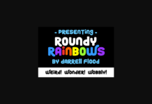 Roundy Rainbows Font Poster 1