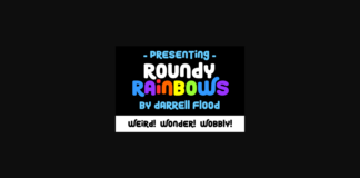 Roundy Rainbows Font Poster 1
