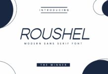 Roushel Font Poster 1