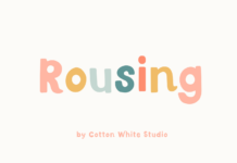 Rousing Font Poster 1