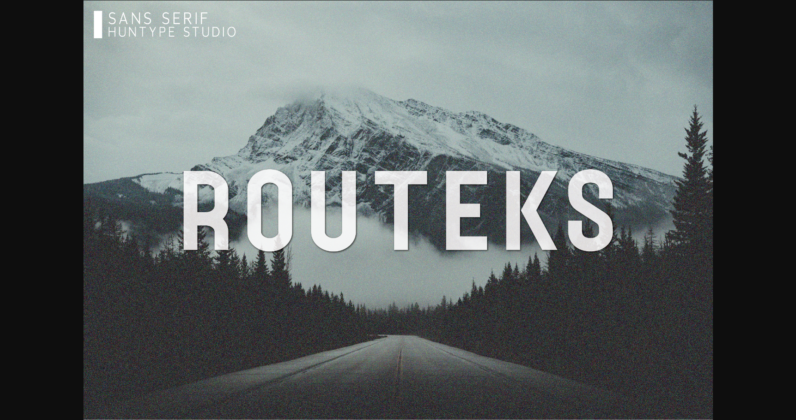 Routeks Font Poster 3