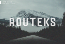 Routeks Font Poster 1