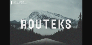Routeks Font Poster 1