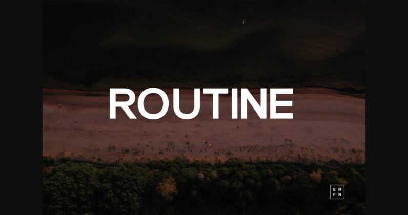 Routine Font Poster 3