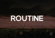 Routine Font Routine Font Poster 1