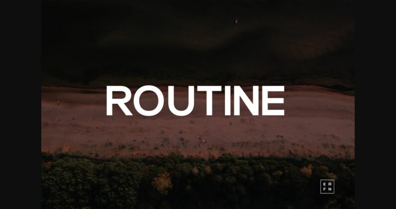 Routine Font Poster 1