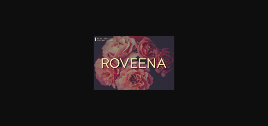 Roveena Font Poster 3