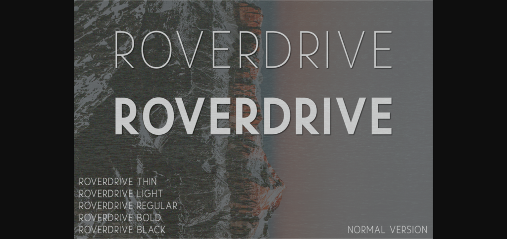 Roverdrive Font Poster 3