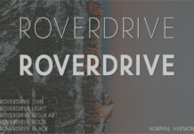 Roverdrive Font Poster 1