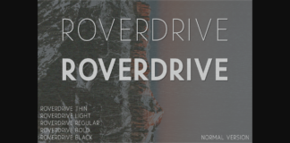 Roverdrive Font Poster 1