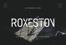 Roxeston Font Poster 1
