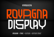 Royagna Font Poster 1