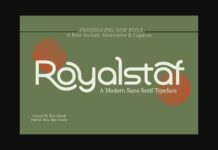 Royalstaf Font Poster 1