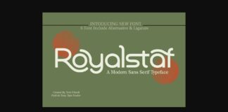 Royalstaf Font Poster 1