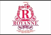 Royanne Monogram Font Royanne Monogram Font Poster 1