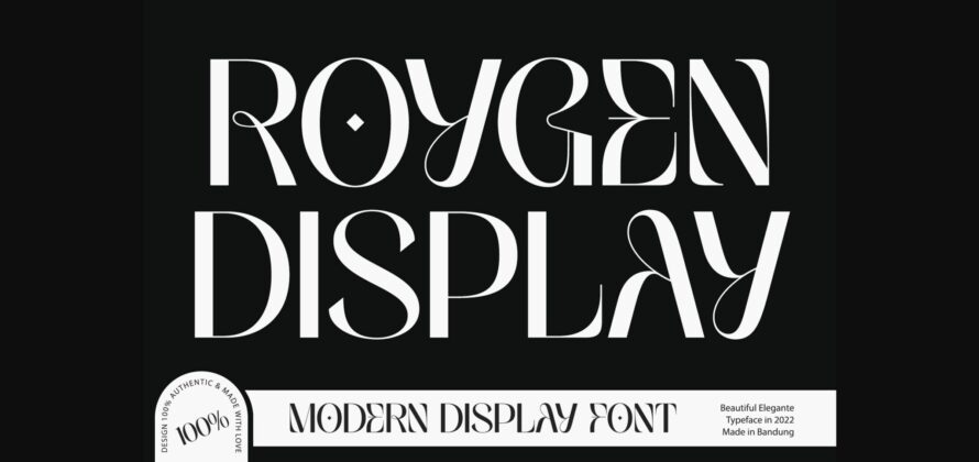 Roygen Display Font Poster 3