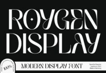 Roygen Display Font Poster 1