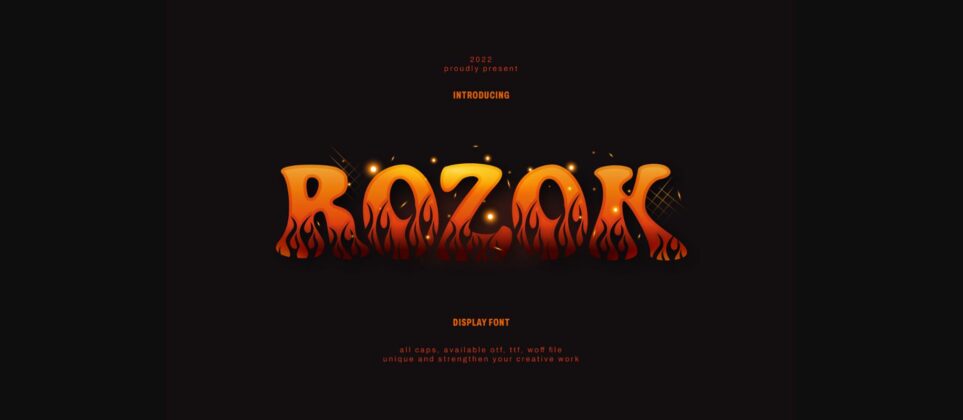 Rozok Font Poster 1