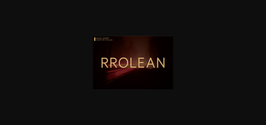 Rrolean Font Poster 3