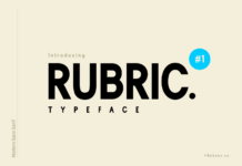 Rubric Font Poster 1