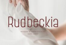Rudbeckia Font Poster 1