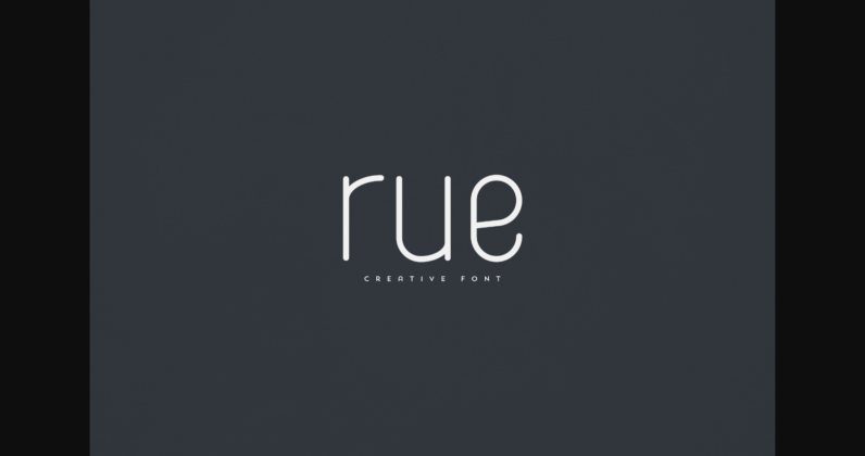 Rue Font Poster 1