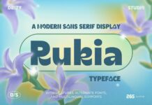 Rukia Font Poster 1