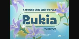 Rukia Font Poster 1