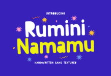 Rumini Namamu Font Poster 1