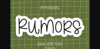 Rumors Font Poster 1
