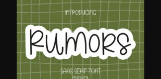 Rumors Font Poster 1
