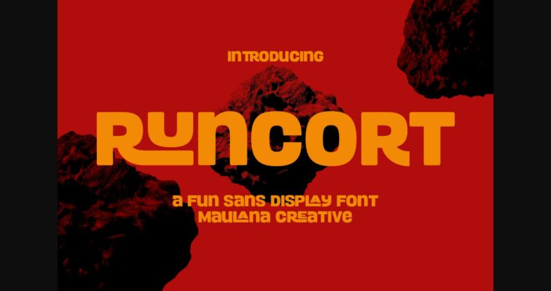Runcort Font Poster 3