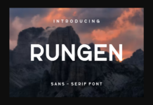 Rungen Font Poster 1