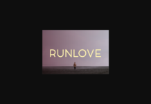 Runlove Font Poster 1