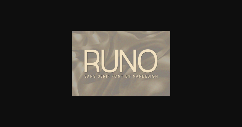 Runo Font Poster 3