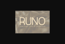 Runo Font Poster 1
