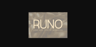 Runo Font Poster 1