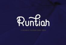 Runtiah Font Poster 1
