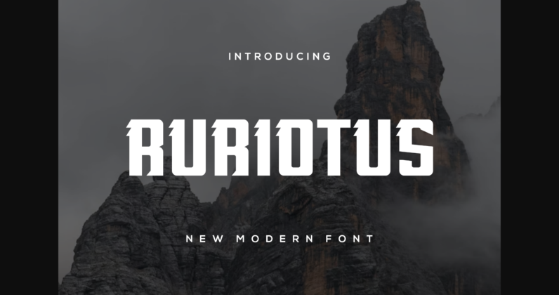 Ruriotus Font Poster 3