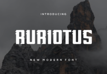 Ruriotus Font Poster 1