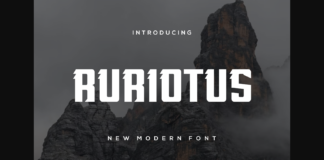 Ruriotus Font Poster 1