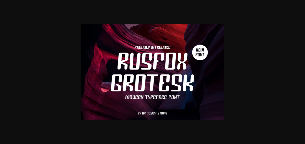 Rusfox Grotesk Font Poster 3