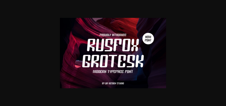 Rusfox Grotesk Font Poster 3