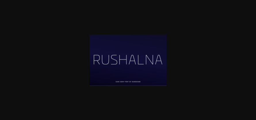 Rushalna Font Poster 3