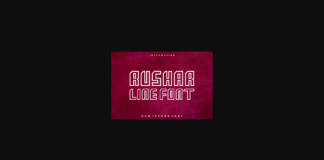 Rushar Line Font Poster 1