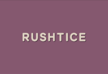 Rushtice Font Poster 1