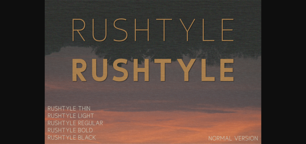 Rushtyle Font Poster 3